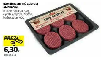 Ipercoop Ambrosini Hamburger I Piu Gustosi offerta