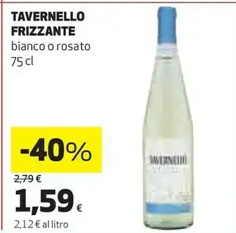 Ipercoop Tavernello Vino Bianco Frizzante 750 G(ml) offerta