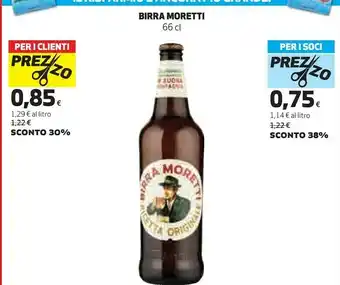 Ipercoop Moretti Birra Moretti - Birra Moretti 660 G(ml) offerta