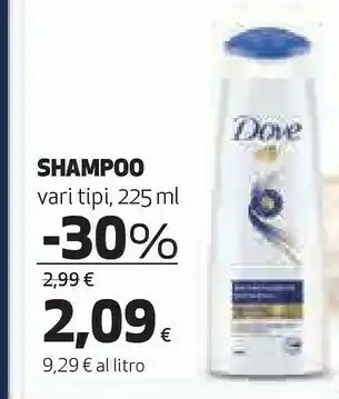 Ipercoop Dove Shampoo offerta