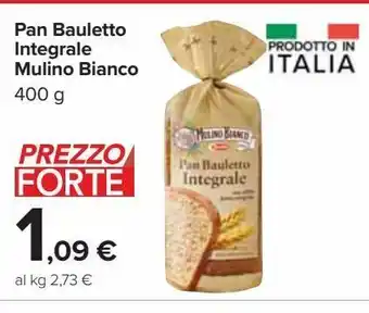 Carrefour Market Pan bauletto integrale mulino bianco 400g offerta