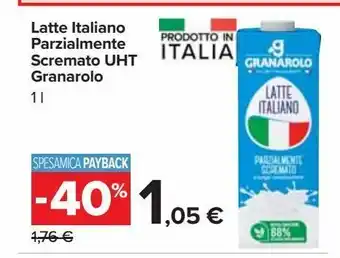 Carrefour Market Latte intero parzialmente scremato uht granarolo 1 l offerta