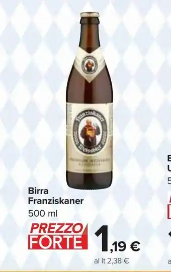 Carrefour Market Birra franziskaner 500 ml offerta