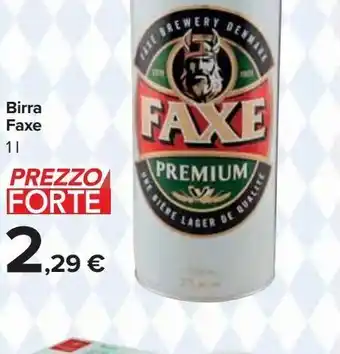 Carrefour Market Birra faxe 1 l offerta