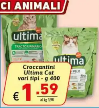 Ipercarni Croccantini Ultima Cat 400g offerta