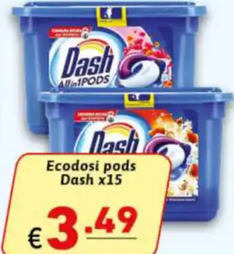 Ecodosi pods Dash x15