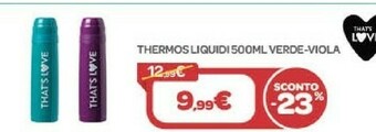 Bimbo Store That's Love Thermos Liquidi 500ml Verde-Viola offerta