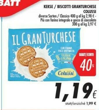 Coop Colussi Biscotti offerta