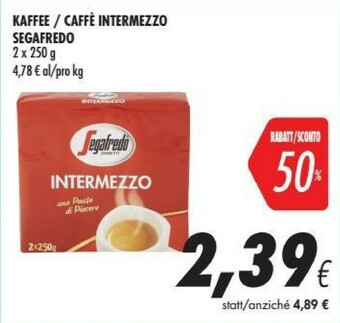 Coop Segafredo Zanetti - Intermezzo Caffè 250 G(ml) offerta
