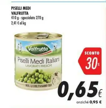 Coop Valfrutta Valfrutta Piselli Medi Italiani offerta
