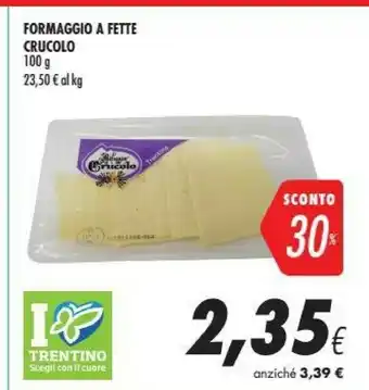 Coop Cuore Formaggio A Fette offerta