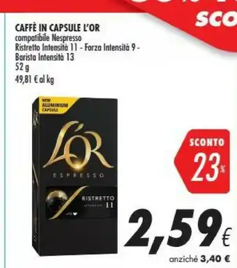 Coop L'or Caffè In Capsule Compatibile Nespresso offerta
