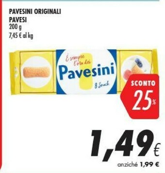 Coop Pavesi Pavesini offerta