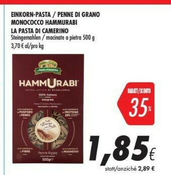 Coop La pasta di camerino Pasta offerta