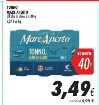 Coop Mare aperto Tonno offerta