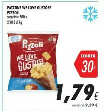 Coop Pizzoli Patatine We Love Gustose offerta