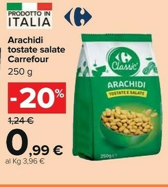 Carrefour Carrefour - Arachidi Tostate Salate 250 G(ml) offerta