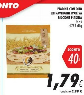 Coop Riccione piadina Piadine offerta