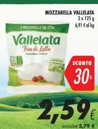 Coop Vallelata Vallelata Mozzarella Fresca Fiordilatte offerta