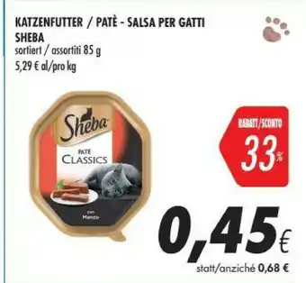Coop Sheba Sheba Patè - Salsa Per Gatti offerta