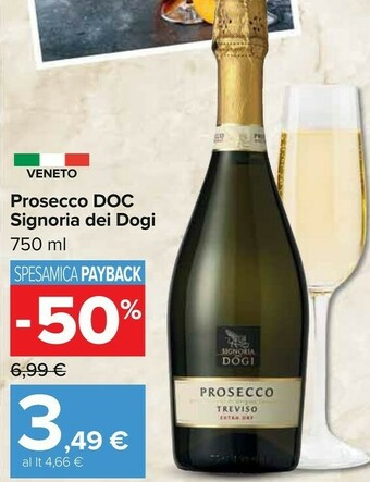 Carrefour Signoria Dei Dogi Prosecco Doc 750 Ml offerta