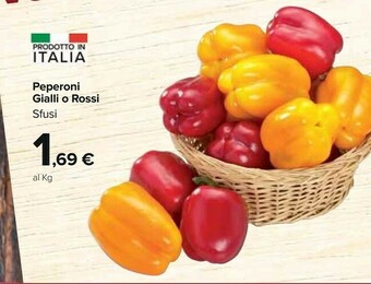 Carrefour Peperoni Gialli/ Rossi Sfusi offerta