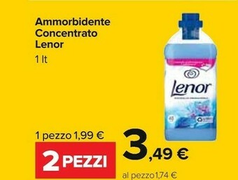 Carrefour Lenor Ammorbidente Concentrato offerta