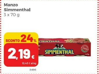 Coop Simmenthal Carne in scatola offerta