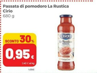 Coop Cirio Passata di pomodoro offerta