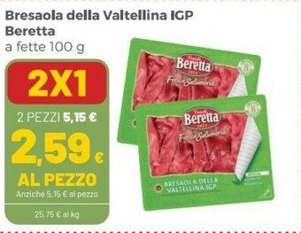 Coop Valtellina Bresaola offerta