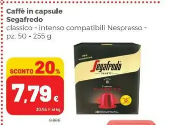 Coop Segafredo Cialde caffè offerta