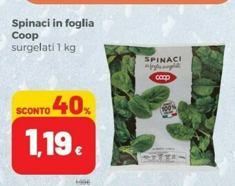 Coop Spinaci offerta