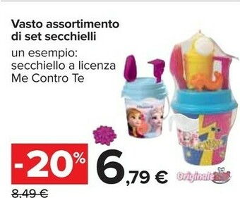 Carrefour Vasto Assortimento Di Set Secchielli A Licenza Me Contro Te offerta