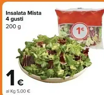 Carrefour Insalata Mista 4 Gusti 200 G offerta