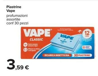 Carrefour Vape Piastrine Classic offerta