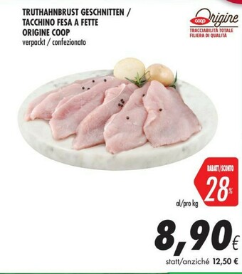 Coop Tacchino Fesa A Fette offerta