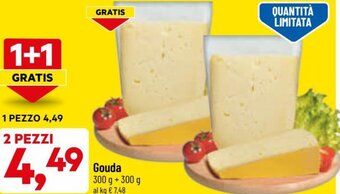 DPiù Gouda 300 g + 300 g offerta