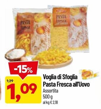 DPiù Voglia di Sfoglia Pasta Fresca All'Uovo Assortita 500 g offerta