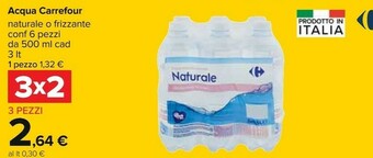Carrefour Carrefour Acqua Minerale Naturale offerta