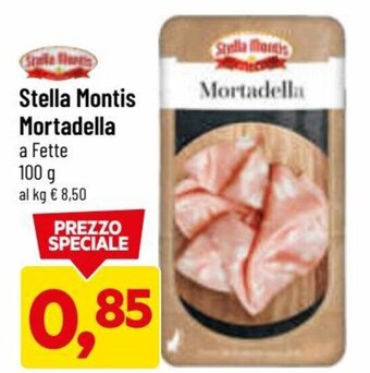 DPiù Stella Montis Mortadella A Fette 100 g offerta