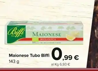 Carrefour Biffi Maionese Biologica 143 G(ml) offerta