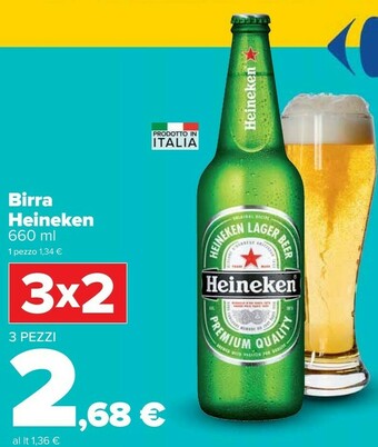 Carrefour Heineken Birra 660 G(ml) offerta