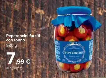 Carrefour Peperoncini Farciti Con Tonno 980 G offerta