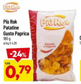DPiù Più Rok Patatine Gusto Paprica 180 g offerta