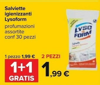 Carrefour Lysoform Salviette Igienizzanti offerta