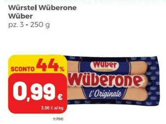 Coop Wuber Wurstel offerta