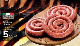 Carrefour Salsiccia Di Suino offerta