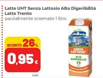 Coop Latte trento Latte parzialmente scremato offerta