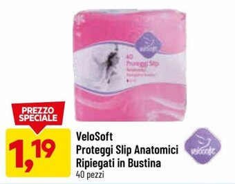 VeloSoft Proteggi Slip Anatomici Ripiegati in Bustina 40 Pezzi