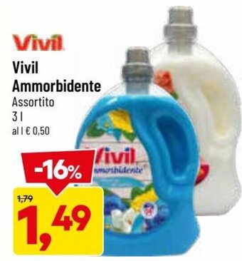 DPiù Vivil Ammorbidente Assortito 3 l offerta